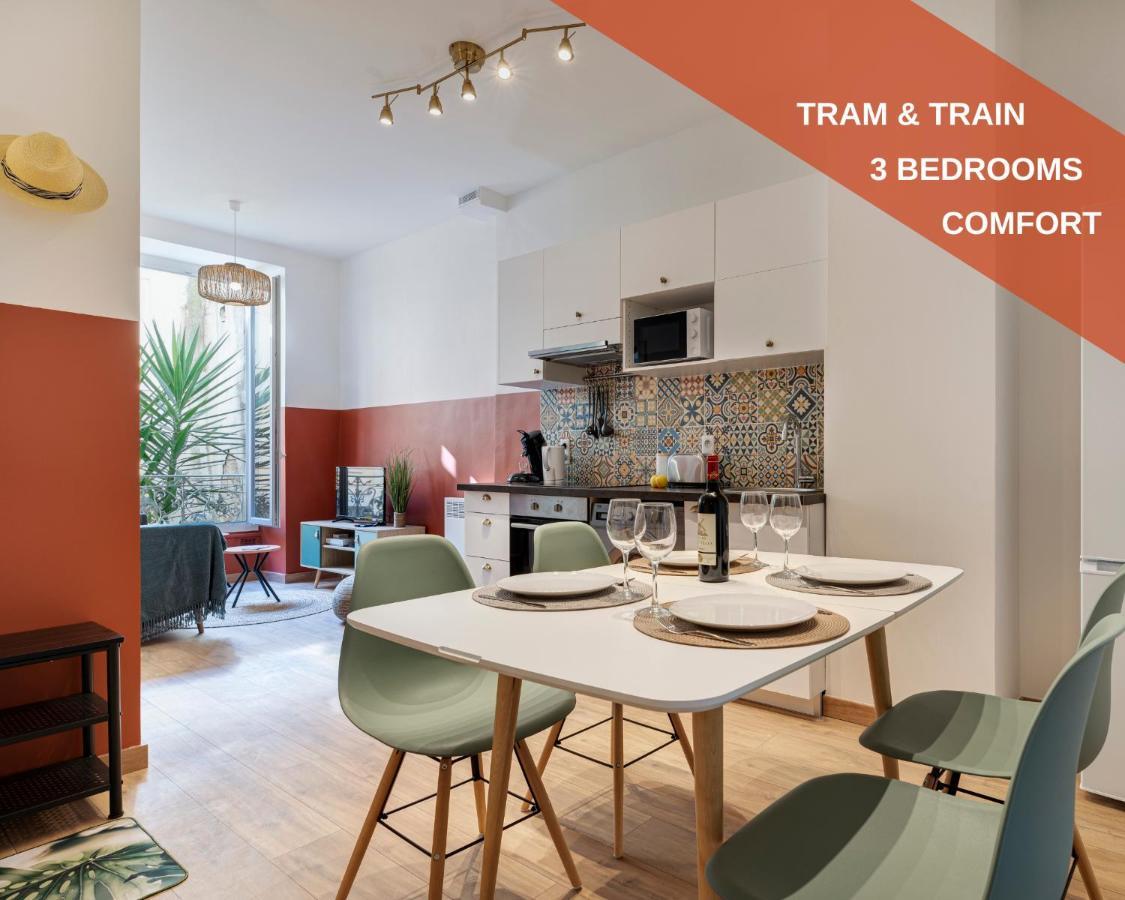 Cosy And Trendy 3 Bedrooms Train Tramway Nice Extérieur photo